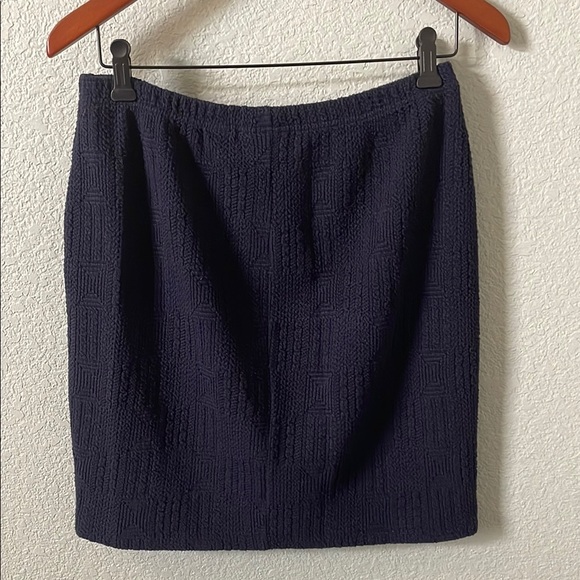 Vintage Navy Sweater Skirt - Picture 3 of 3